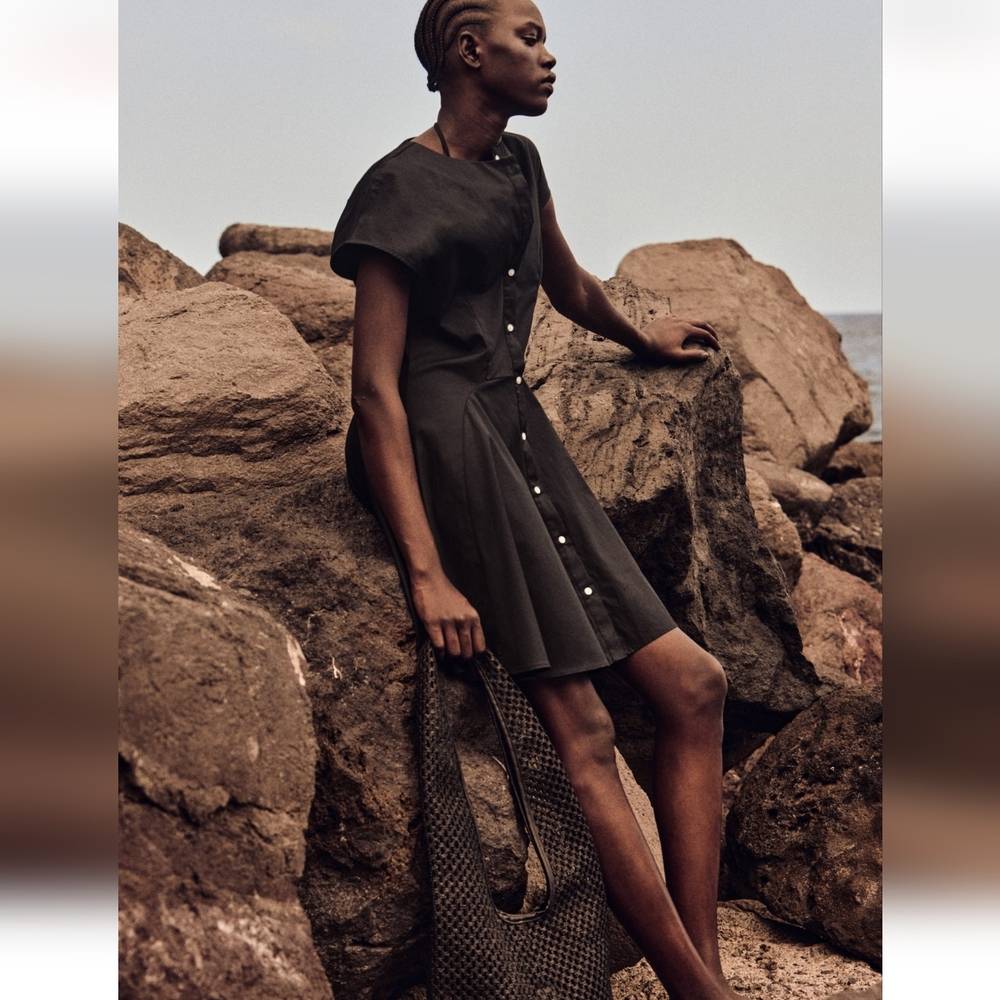 H&M Cotton Poplin Dress
